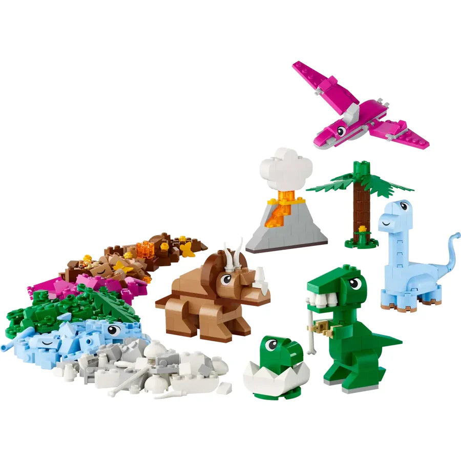 LEGO® Classic Creative Dinosaurs [11041] – 450‑Piece Building Set with T. rex, Pterosaur, Triceratops, Brontosaurus & Baby Dino, Ages 5+