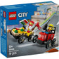 LEGO® City Pizza vs. Fire Truck Race Car Pack [60458] – 70‑Piece Soapbox Racing Playset with 2 Minifigures, Ages 5+