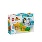 LEGO® DUPLO® Wild Animals Families: Penguins & Lions [10442] – 10‑Piece Preschool Nature Playset with Animal Figures & Habitats, Ages 2+