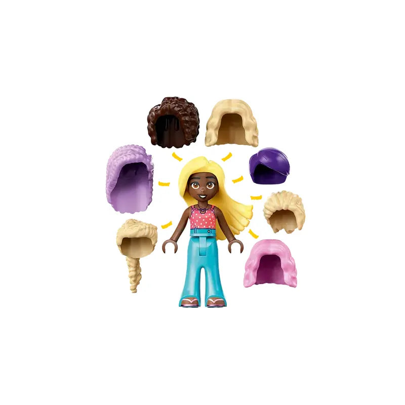 LEGO® Friends Hair Salon and Accessories Store [42662] – 347‑Piece 2‑Story Playset with 3 Mini‑Dolls, Styling Chairs, Wigs & Photo Booth, Ages 7+