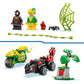 LEGO® Marvel Spin & Electro Dinosaur Vehicle Chase [11198] – 124‑Piece Super Hero Playset with Dino‑Vehicles & Minifigures, Ages 4+