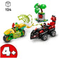 LEGO® Marvel Spin & Electro Dinosaur Vehicle Chase [11198] – 124‑Piece Super Hero Playset with Dino‑Vehicles & Minifigures, Ages 4+