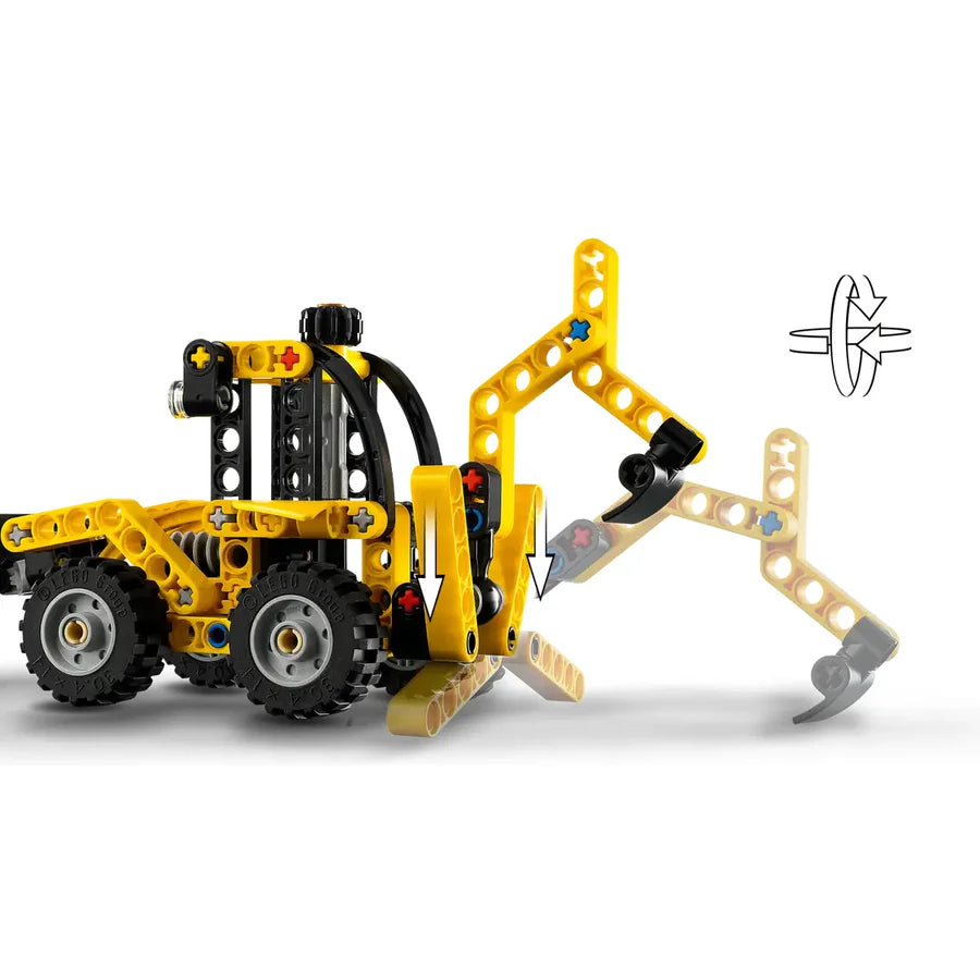 LEGO® Technic™ Backhoe Loader [42197] – 104‑Piece Construction Vehicle Playset with Scoop, Digger & Outriggers, Ages 7+