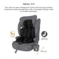Neobreez i-BOSTONI Universal 3 in 1 Children‘s i-Size Deep toddler Child Car Seat, ECER129,Group 1/2/3, High Back Booster Seat, Adjustable Headrest,3-Point Safety Belt-9-36 kg,76-150 cm,15m to 12yrs-Black . - Adenzo Comfies