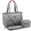 LOVEVOOK Breast Pump Bag Diaper Bag Tote 3Pcs Set Work Bag for Breastfeeding Mom with 15 - Adenzo Comfies