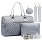 LOVEVOOK Diaper Bag Tote with Pacifier Case and Changing Pad, Large Capacity Mommy Bag for Hospital and Weekender Travel, Functional Baby Bag Newborn Baby Essential, Grey - Adenzo Comfies