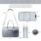 LOVEVOOK Diaper Bag Tote with Pacifier Case and Changing Pad, Large Capacity Mommy Bag for Hospital and Weekender Travel, Functional Baby Bag Newborn Baby Essential, Grey - Adenzo Comfies