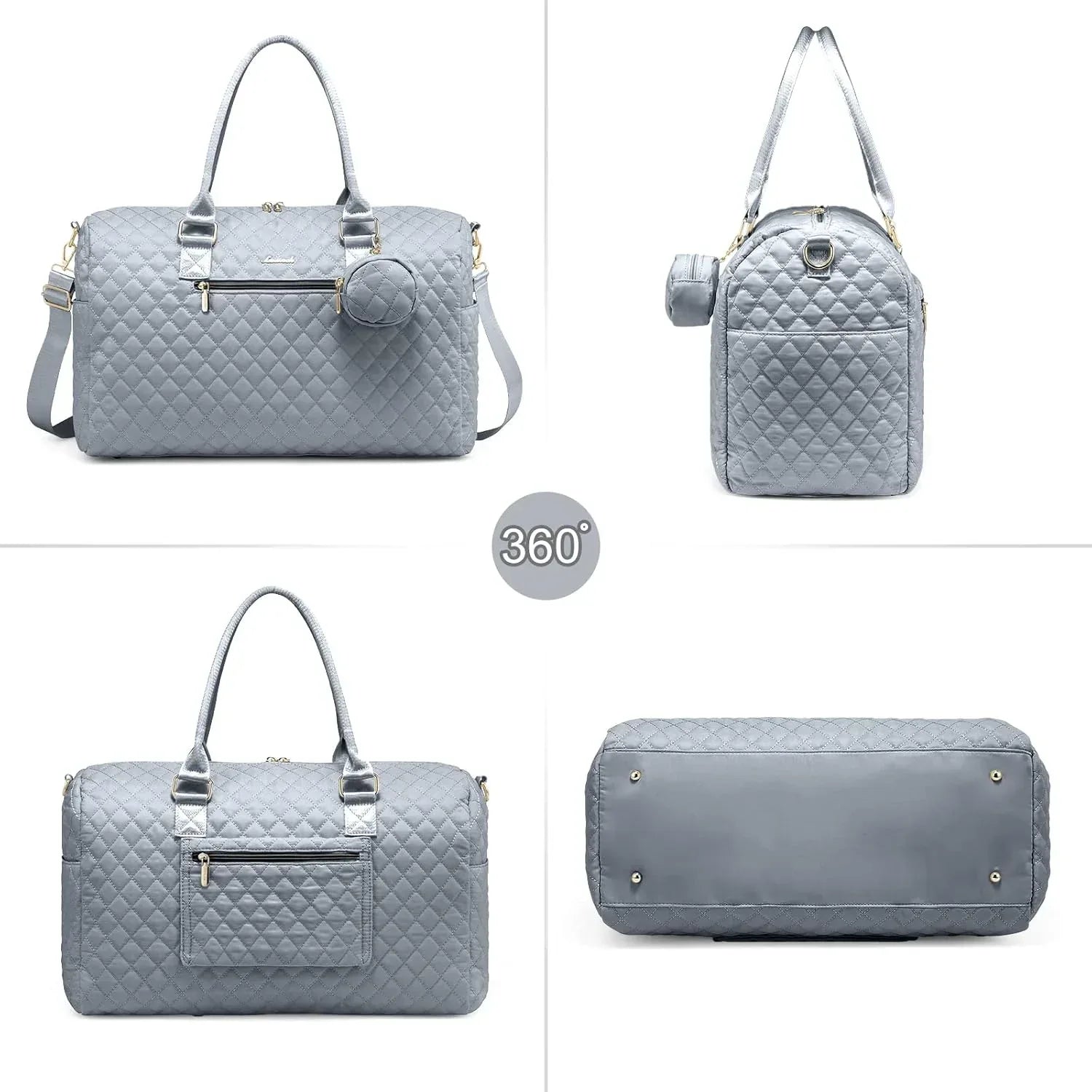 LOVEVOOK Diaper Bag Tote with Pacifier Case and Changing Pad, Large Capacity Mommy Bag for Hospital and Weekender Travel, Functional Baby Bag Newborn Baby Essential, Grey - Adenzo Comfies
