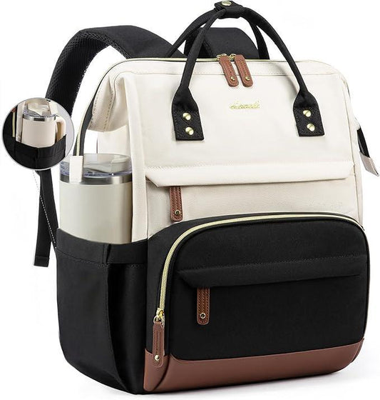LOVEVOOK Laptop Backpack for Women, 15.6 Inch Work Business Backpacks Purse With Large Capacity, Waterproof Nurse Bag College Bookbag for School, Waterproof Casual Daypack for Travel - Adenzo Comfies
