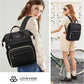 LOVEVOOK Laptop Backpack for Women,17 Inch Professional Womens Travel Backpack Purse Computer Laptop Bag Nurse Teacher Backpack,Waterproof College Work Bags Carry on Back Pack with USB Port,Black - Adenzo Comfies