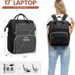 LOVEVOOK Laptop Backpack for Women,17 Inch Professional Womens Travel Backpack Purse Computer Laptop Bag Nurse Teacher Backpack,Waterproof College Work Bags Carry on Back Pack with USB Port,Black - Adenzo Comfies