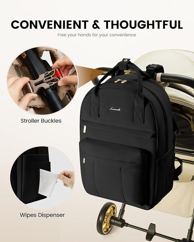 LOVEVOOK Baby Changing Bag – Multi - Function Diaper Tote Backpack Organizer with Large Capacity, Piece of 1 - Adenzo Comfies