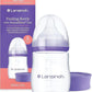Lansinoh Anti Colic Baby Bottle 160ml and 240ml - NaturalWave® Medium Flow Teats - Reduces Nipple Confusion + Stackable Lid Breast Milk Storage Bottles - BPA & BPS - free Breastfeeding Bottle Feeding Baby Bottles - Adenzo Comfies