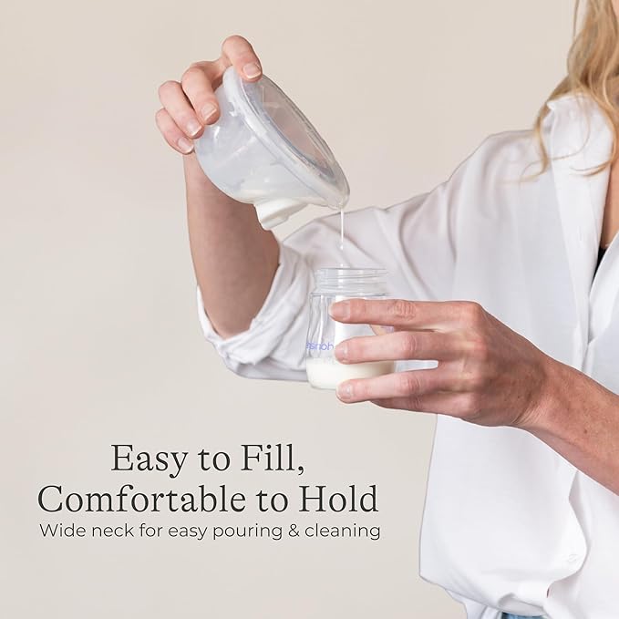 Lansinoh Breastmilk Storage Bottles | 4-Pack 5oz BPA & BPS-Free | Pump-to-Storage Feeding Bottles | Compatible with Lansinoh Breast Pumps and Nipples