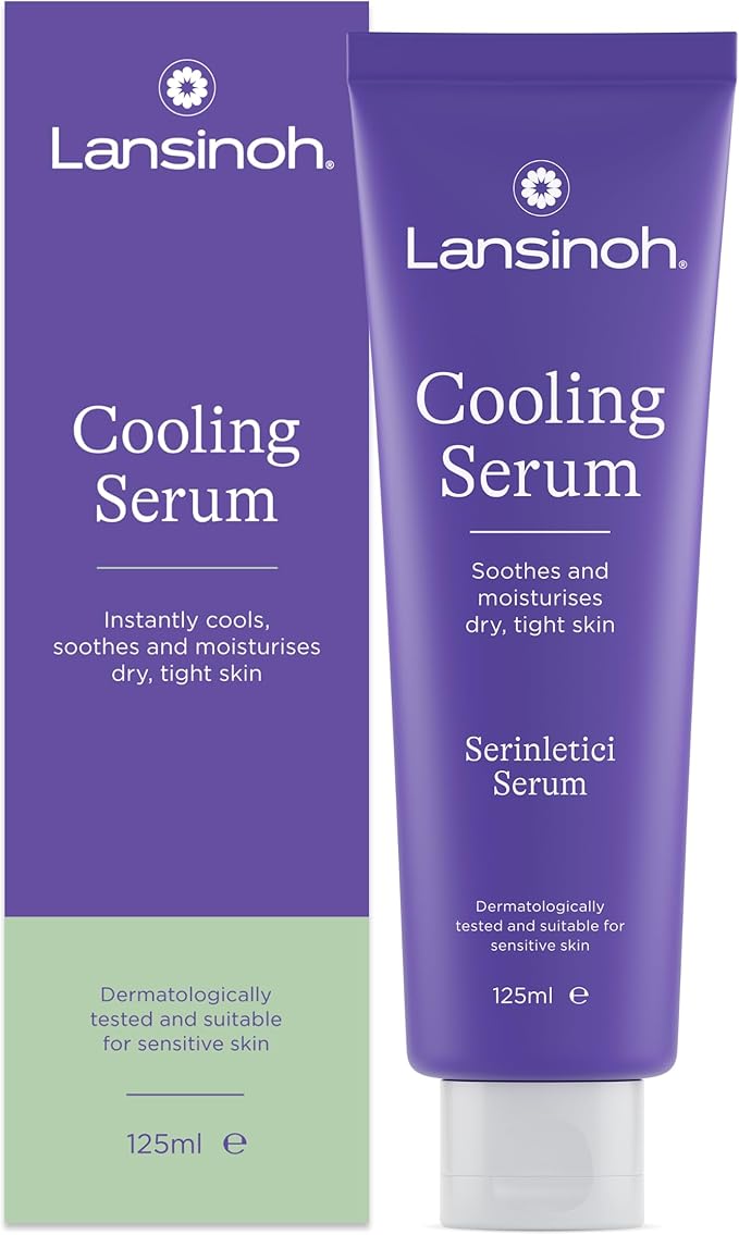 Lansinoh Cooling Serum - Instantly cool & calm dry, tight skin - 125 ml - Pregnancy & Postpartum - Dermatologically tested & Suitable for Sensitive Skin