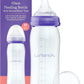 Lansinoh Glass Baby Bottle + NaturalWave™ Medium Flow Teat with Anti Colic Air Vent - 240ml - Breastfeeding Bottle Feeding: Clinically Proven to Reduce Nipple Confusion