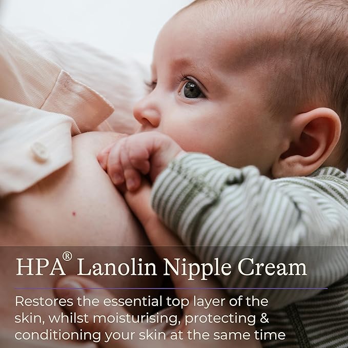 Lansinoh HPA Lanolin Nipple Cream - 40ml - Sore Nipples Cracked Skin Breast Feeding 100% Natural Hypoallergenic Tasteless & Odourless BPA BPS-free Breastfeeding Hospital Bag Maternity Essentials