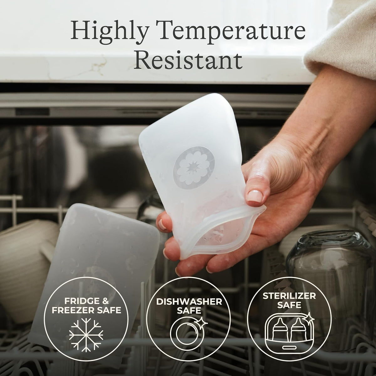 Lansinoh Silicone Breastmilk Storage Bags – 240ml, 5 Pack - Adenzo Comfies