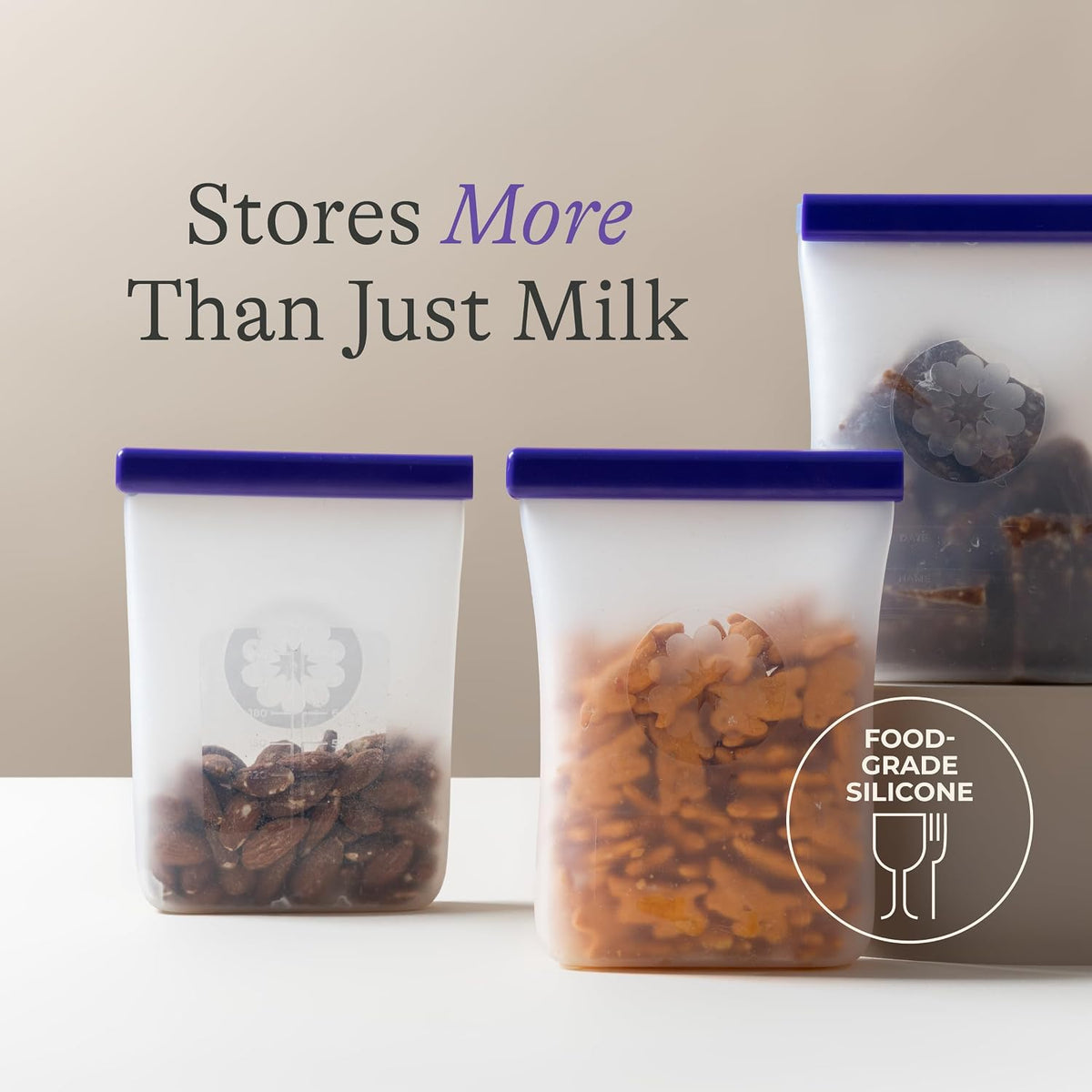 Lansinoh Silicone Breastmilk Storage Bags – 240ml, 5 Pack - Adenzo Comfies