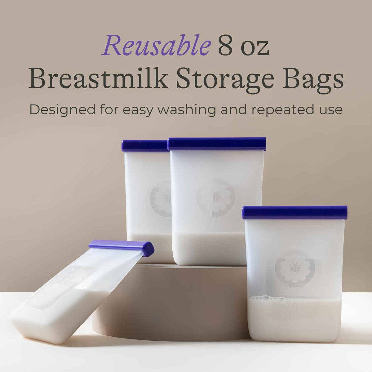 Lansinoh Silicone Breastmilk Storage Bags – 240ml, 5 Pack