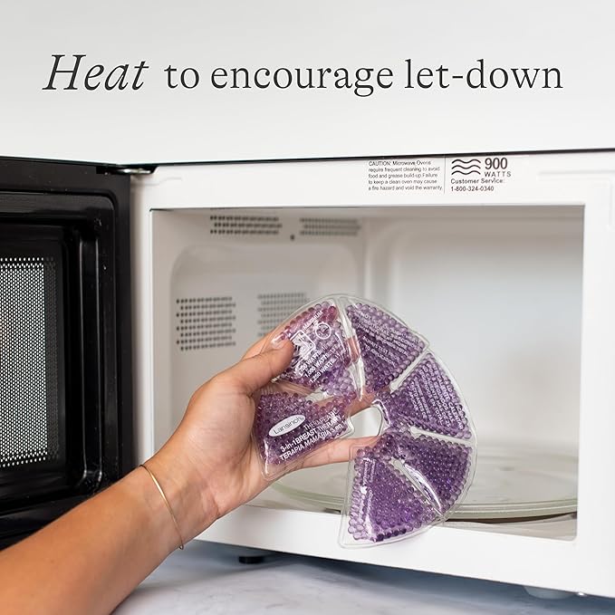 Lansinoh Hot & Cold Breast Therapy Gel Pads - 2 Pack with Soft Covers - Breastfeeding Compress - Helps Relieve discomfort from Common Breast Feeding Conditions - Hospital Bag Maternity Essentials