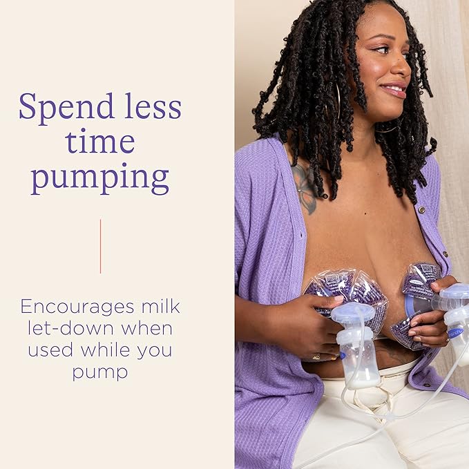 Lansinoh Hot & Cold Breast Therapy Gel Pads - 2 Pack with Soft Covers - Breastfeeding Compress - Helps Relieve discomfort from Common Breast Feeding Conditions - Hospital Bag Maternity Essentials