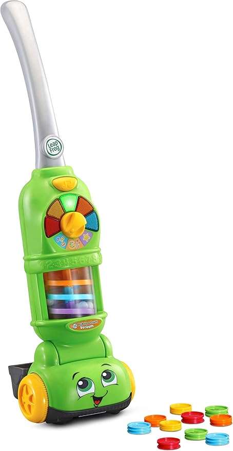 LeapFrog Pick Up & Count Vacuum, Role Play Toy with Lights, Colours & Counting, Pick Up Counters in Three modes of play, Learning Toy for Toddlers, Gift for ages 2, 3, 4+ Years, English Version