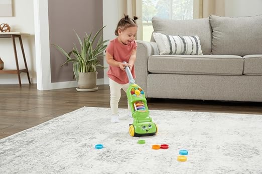 LeapFrog Pick Up & Count Vacuum, Role Play Toy with Lights, Colours & Counting, Pick Up Counters in Three modes of play, Learning Toy for Toddlers, Gift for ages 2, 3, 4+ Years, English Version