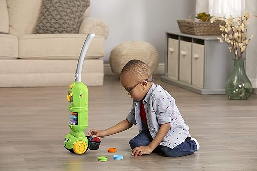 LeapFrog Pick Up & Count Vacuum, Role Play Toy with Lights, Colours & Counting, Pick Up Counters in Three modes of play, Learning Toy for Toddlers, Gift for ages 2, 3, 4+ Years, English Version