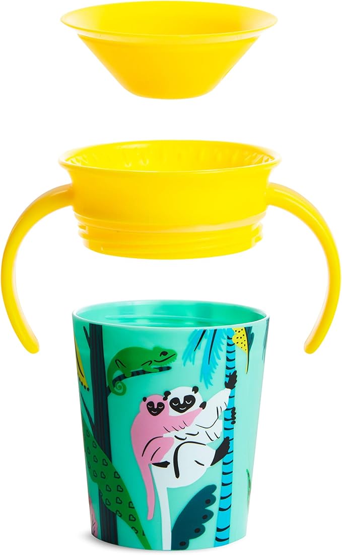 Munchkin - Miracle 360° Wildlove Trainer Cup 2pk 6oz - Lemur/Bee