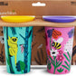 Munchkin Miracle 360˚ Wildlove Sippy Cup, 9 Ounce, Bee/Lemur, 2 Pack