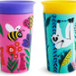 Munchkin Miracle 360˚ Wildlove Sippy Cup, 9 Ounce, Bee/Lemur, 2 Pack