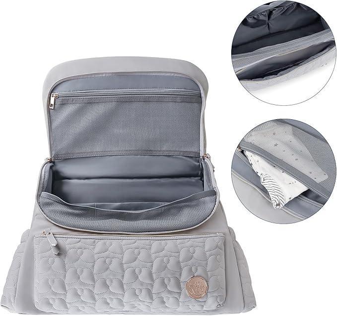 WYNE Diaper Bag Backpack Messenger Bag Travel Backpack Maternity Bags Stylish Baby Bag with Changing Pad for Mom - Adenzo Comfies