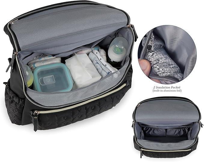 WYNE Diaper Bag Backpack Messenger Bag Travel Backpack Maternity Bags Stylish Baby Bag with Changing Pad for Mom - Adenzo Comfies