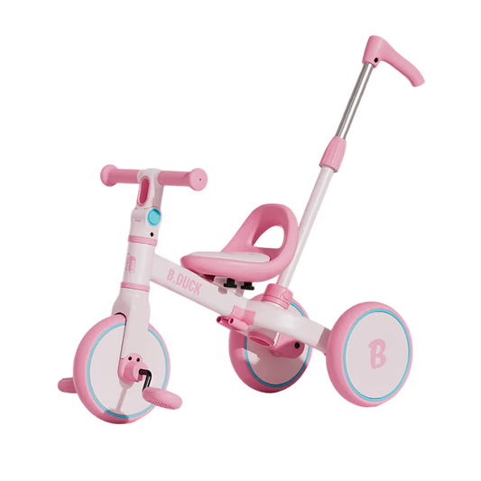 Luddy B.Duck 4-in-1 Toddler Tricycle & Balance Bike for Kids – Convertible Baby Trike, Push Tricycle, Balance Bike, and Pedal Tricycle - Adenzo Comfies