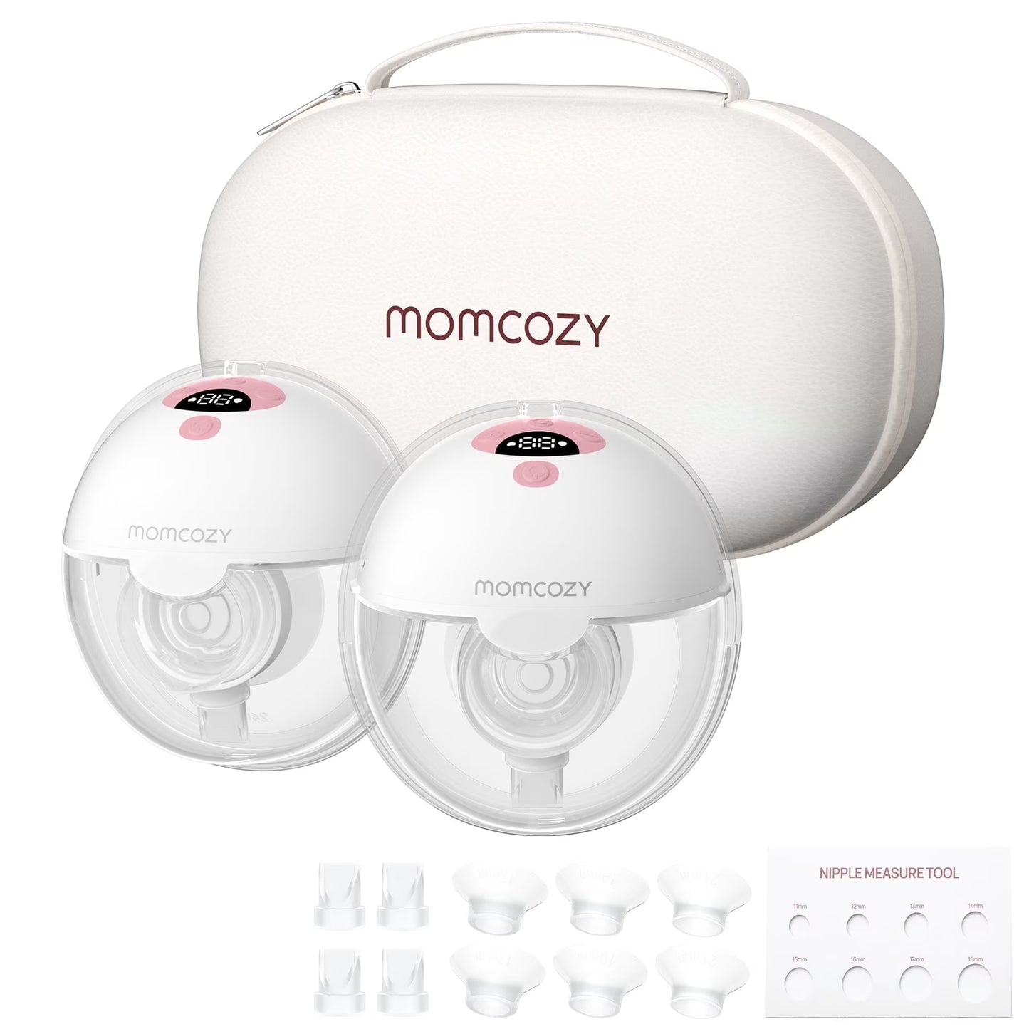 Momcozy M5 Wearable Breast Pump – Lightweight Hands-Free Pump with 3 Modes, 9 Suction Levels & Multiple Flange Sizes