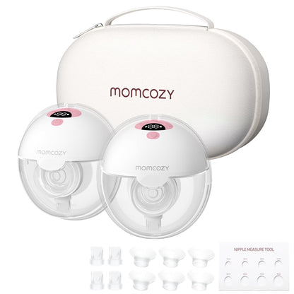 Momcozy M5 Wearable Breast Pump – Lightweight Hands-Free Pump with 3 Modes, 9 Suction Levels & Multiple Flange Sizes
