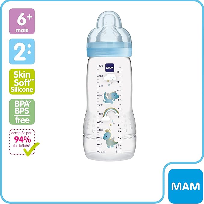 MAM Easy Active 2nd Age 330ml Bottle 6 Months