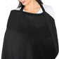 The Moon Brand Organic Nursing Privacy Wraps for Moms - Comfortable Breastfeeding Accessories - Maternity Clothing - Durability - Essential Nursing Apparel - Black - Adenzo Comfies