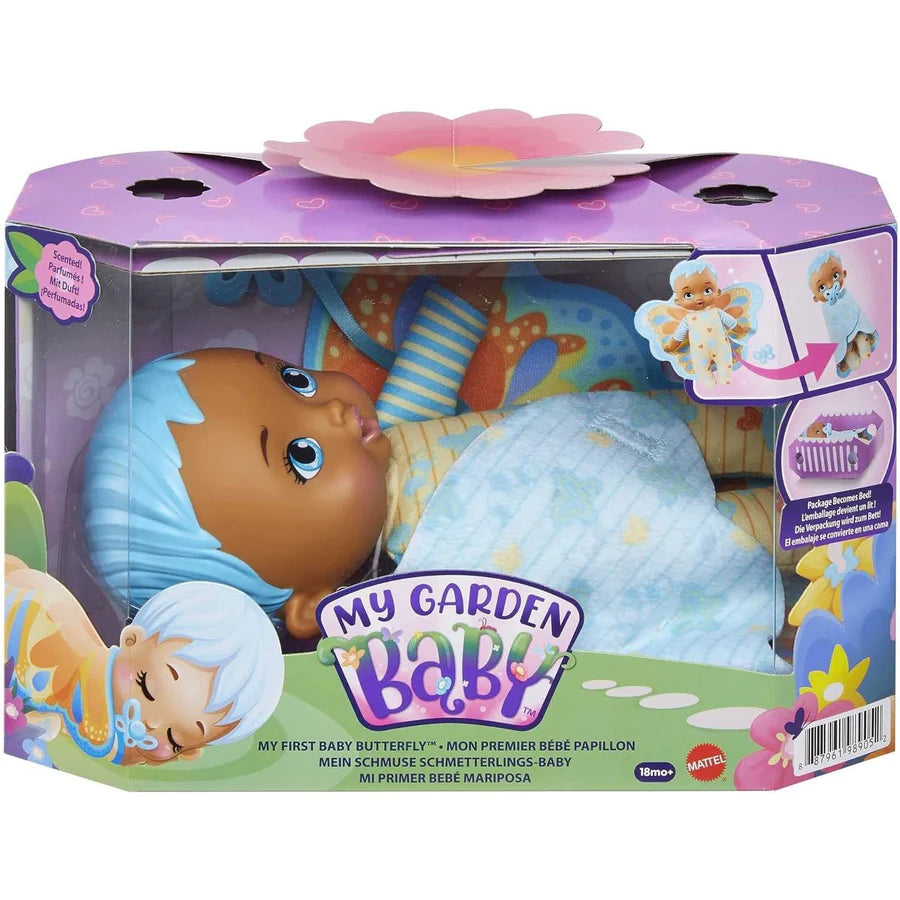 My Garden Baby – My First Baby Butterfly Doll, 23cm (9‑in), Jasmine Scent, Plush Wings & Pacifier [HBH38]