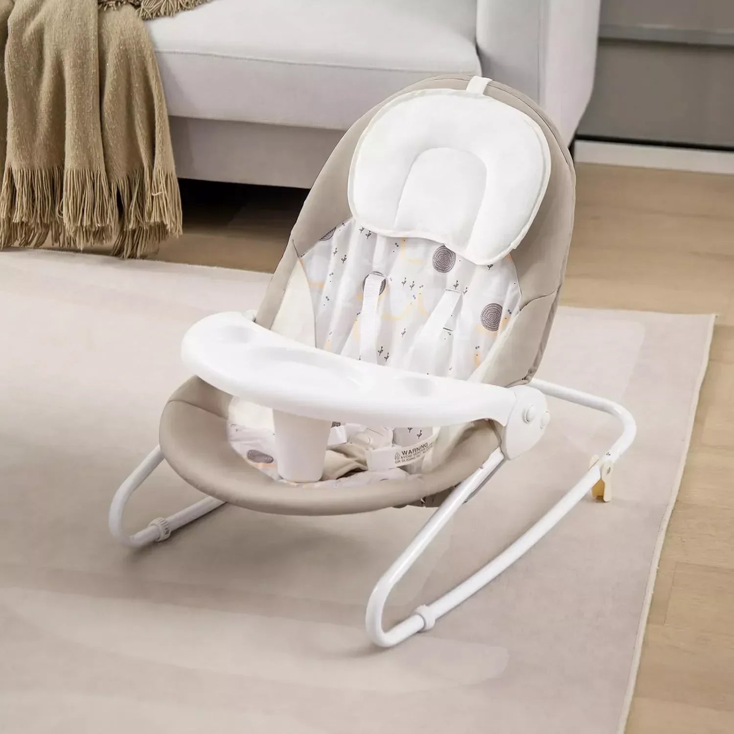 Maribel Baby Swing with Adjustable Speeds, Music, and Hanging Toys - Adenzo Comfies