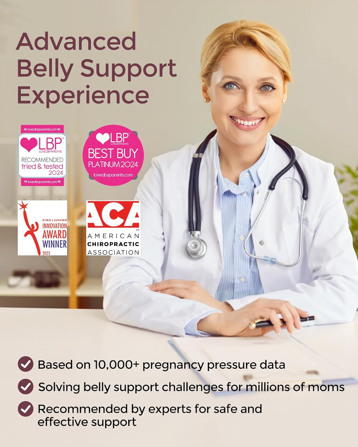 Momcozy Pregnancy Belly Band, CozySupport Ergonest Maternity Belly Band, Invisible Pregnancy Belt for Back, Abdomen, Waist