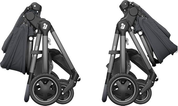 Maxi - Cosi Adorra Baby Stroller, Lightweight Pushchair for Newborn to 3.5 Years, 11.6 kg, Essential Graphite Grey - Adenzo Comfies