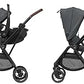 Maxi-Cosi Leona² Pram, 0-4 Years, 0-22 kg, Feather-Light, Super Compact Buggy, Reversible Seat, One Handed Foldable, 3 Reclining Positions, Flat Reclining Position, Easy-In Straps, Twillic Graphite