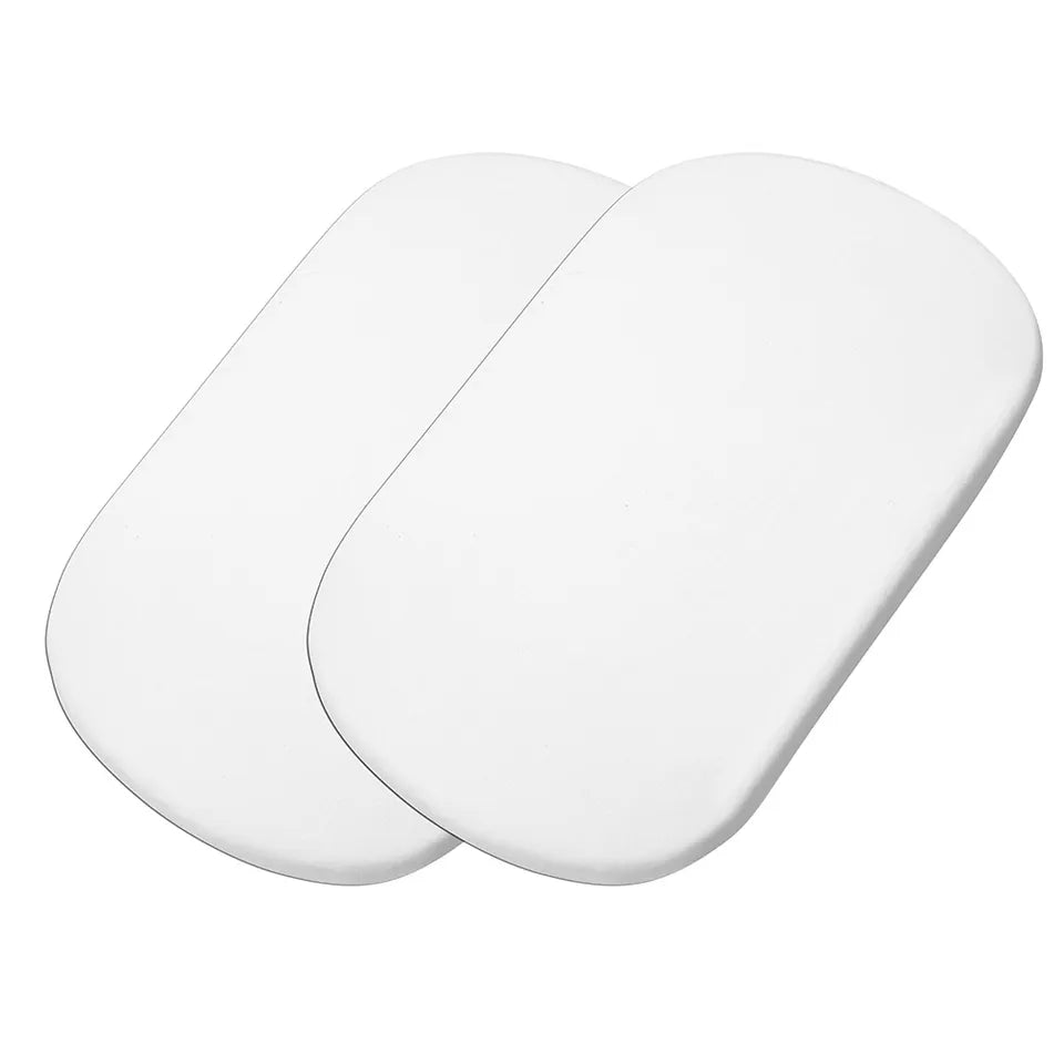 Maxicosi Iora/Air Tori /Bedsheets 2-pack of White, 100% Cotton Fitted Bed Sheets Designed for the Maxi-Cosi Iora, Iora Air, and Tori Bedside Cribs - Adenzo Comfies