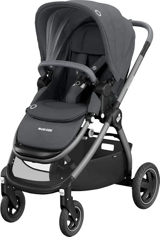 Maxi - Cosi Adorra Baby Stroller, Lightweight Pushchair for Newborn to 3.5 Years, 11.6 kg, Essential Graphite Grey - Adenzo Comfies