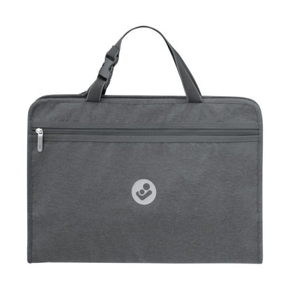 The Maxi-Cosi (MC) Back Seat Organiser in Graphite- a versatile car accessory that keeps essentials organized with multiple pockets, protects the seat.