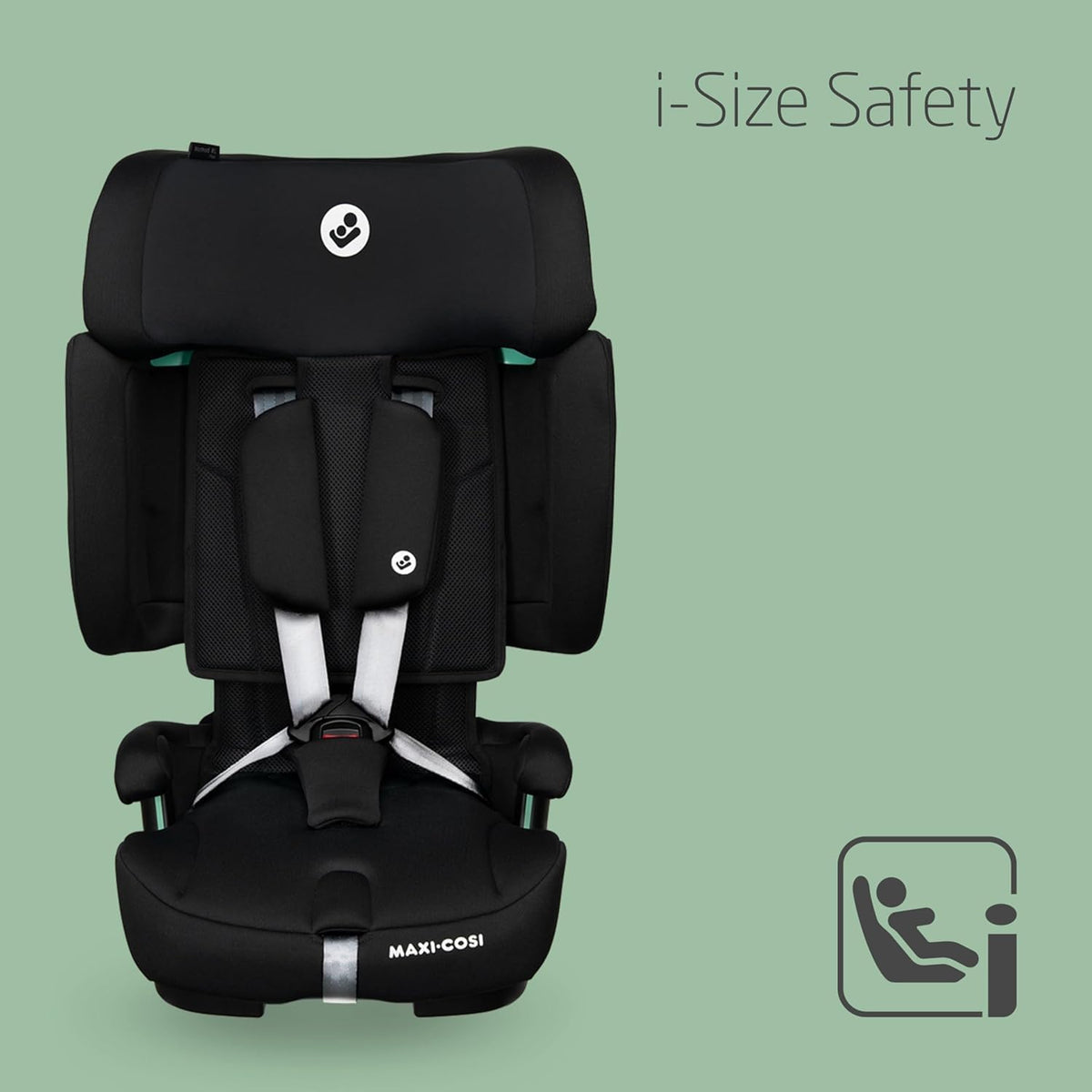 Maxi‑Cosi Nomad XL Plus Car Seat – Authent Black, Compact & Foldable (15m–12y, 6kg) - Adenzo Comfies