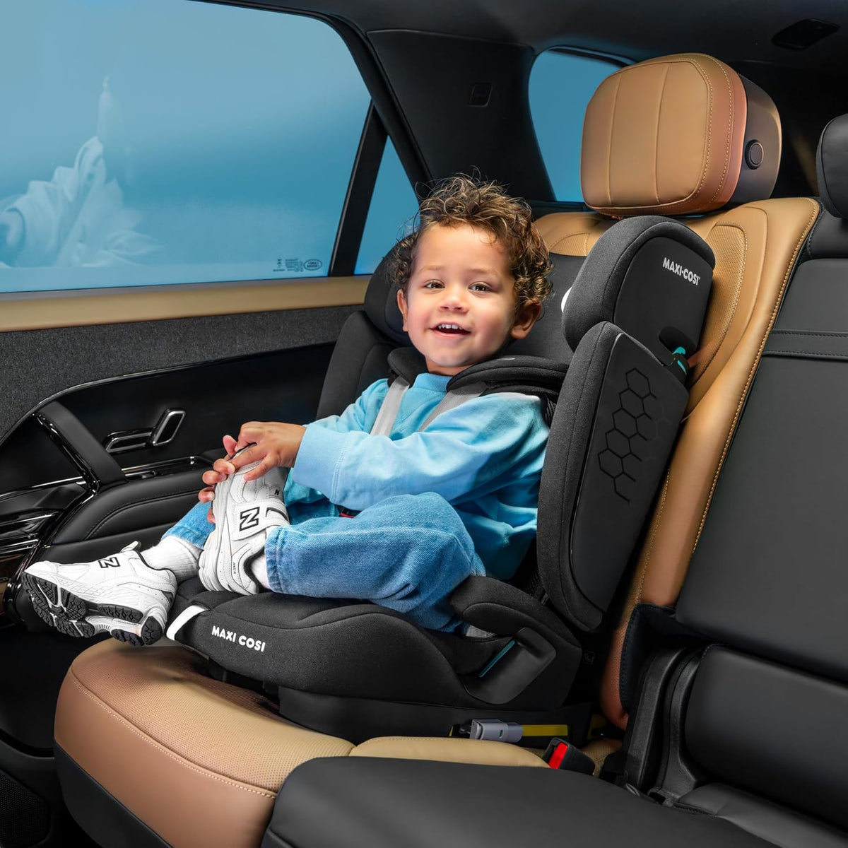 Maxi‑Cosi Nomad XL Plus Car Seat – Authent Black, Compact & Foldable (15m–12y, 6kg) - Adenzo Comfies