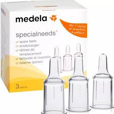 Medela Special Needs Spare Teats, Pack of 3, Lightweight Silicone Nipples, Adjustable Flow, BPA-Free, Feeding Aid for Cleft Lip/Palate